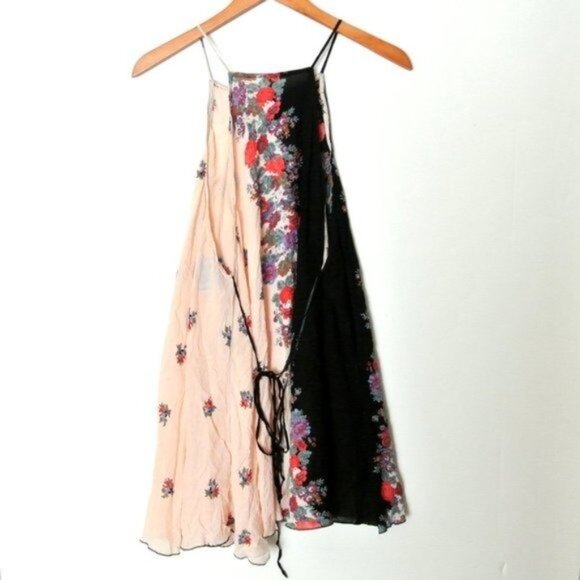 Free People It's a Cinch Printed Slip Mini Dress M - Picture 9 of 12